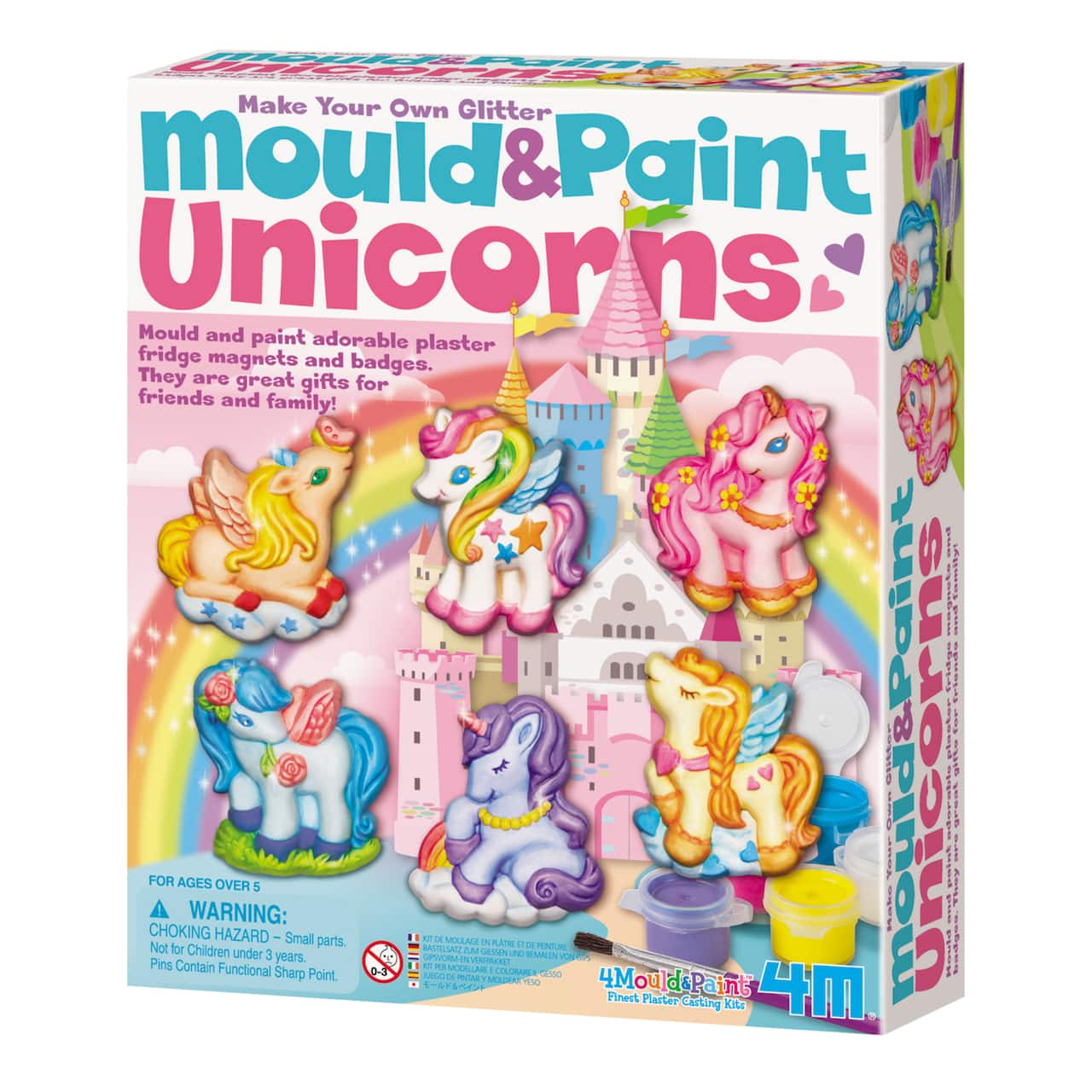 Toysmith® 4M Make Your Own Glitter Mould & Paint Unicorns Kit